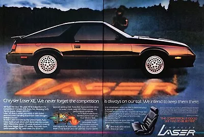 1984 CHRYSLER '85 Laser XE Built To Outperform The Competition Vintage PRINT AD • $10.50