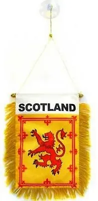 Scotland Lion Rampant Flag Hanging Car Pennant For Car Window Or Rearview Mirror • £9