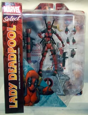 Marvel Select Lady Deadpool & Headpool Action Figure Diamond NEW! Sealed • $34.99