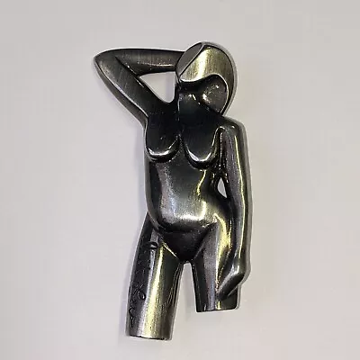 Silver-plated Unique Woman Figure Brooch • £12.99