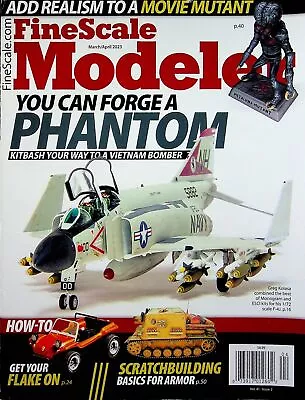 Fine Scale Modeler Magazine March/April 2023 Kitbash Your Way To Vietnam Bomber • $9.99