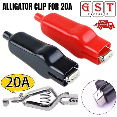 20A For Electrical Jumper Wire Clamp Voltage-Test Clip Sheathed Alligator Clip • $5.04