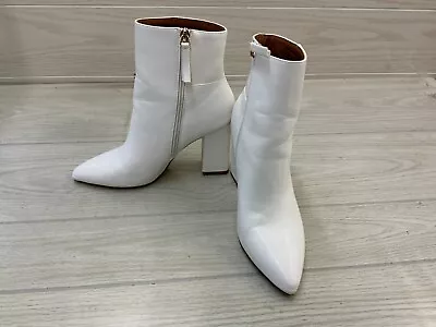 Madden Girl Finlee Ankle Boots Women's Size 6.5 M White MSRP $79 • $19.99