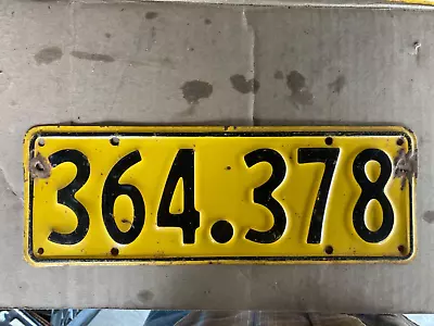 1961-1966 New Zealand License Plate • $45