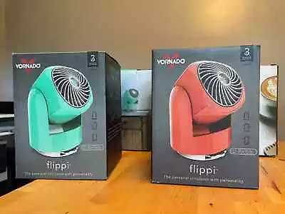 Vornado Flippi V6 Compact Oscillating Vortex Circulator Fan - ORANGE Or GREEN • $23.01