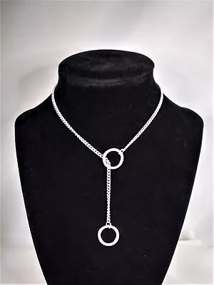 Discreet Day Collar Locking Sub Collar Lariat O Ring 24/7 Submissive Necklace • $40.99