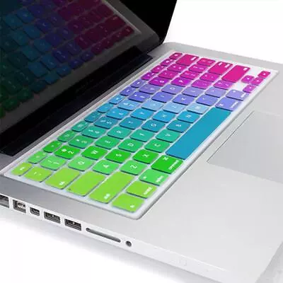 Silicone Keyboard Cover Skin Rainbow For Macbook Air 13''|Macbook Pro 13'' 15'' • £4.26