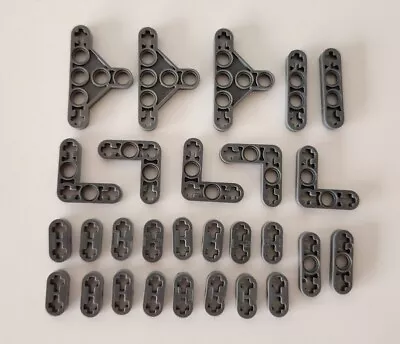 28 LEGO Technic Thin Liftarm Beam Dark Bluish Grey: 32449 6632 41677 32056 99773 • $9.95