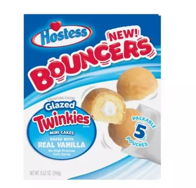 Hostess Glazed Twinkies Bouncers Vanilla Value Pack | 15 Bouncers Per Box • $16.73