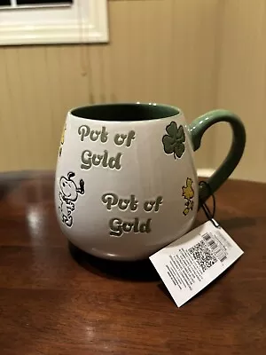 Peanuts Snoopy Woodstock Pot Of Gold St Patrick Day Mug  • $19