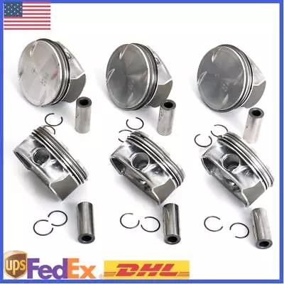 6x Piston & Ring Set 92.9mm For Mercedes-Benz CLK350 E350 C350 M272 GLK350 3.5L • $121.36