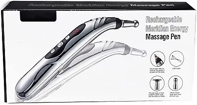 Electronic Acupuncture Point Massager Rechargeable Electric Meridian Laser Pen • $18.95