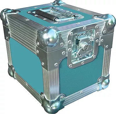 7  Single 100 Swan Flight Case Vinyl Record Box (Turquoise Rigid PVC) • £83.17