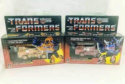 TRANSFORMERS G1 Reissue Grapple And Inferno Free SpeedPAK Shipping • $50.34