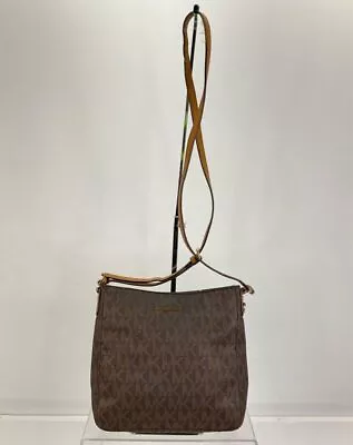 MICHAEL Michael Kors Dark Brown Signature Coated Canvas Crossbody Bag • $14.99