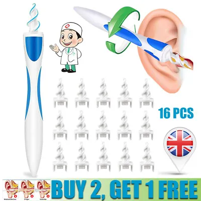 Q Grips Ear Wax Cleaners Adult Kids Silicone Safe Soft Ear Cleane Wax Remover UK • $8.50