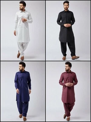 £22.99 • Buy Indian Traditional Men's Pathani Kurta Cotton Clothing Handmade Kurta 16-IN6
