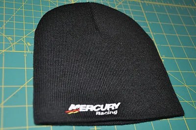 Mercury Racing BEANIE With White Sticker DECAL Race Boat Outboard • $17.99