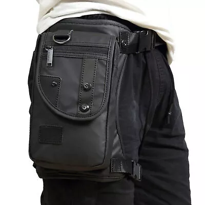 Men Waterproof Oxford Waist Leg Bag Drop Waist Motorcycle Tactical Backpack Us • $24.99