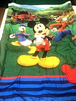 Disney Baby Blanket/Comforter Mickey Mouse Hearts Crib Comforter 55”x40” • $23.95