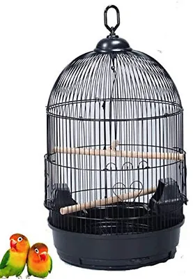 $49.86 • Buy Round Dome Top Bird Flight Hook Cage Finches Canary Cockatiel Parakeet LoveBird
