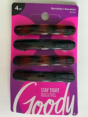 Goody Barrettes ( 4 Pieces ) Barrette 04414 Women Hair Clip Click Girl 2.5  NEW • $15.99