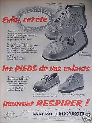 1955 Advertising Babybotte Your Kids' Feet Can Breathe - Advertising • £3.09