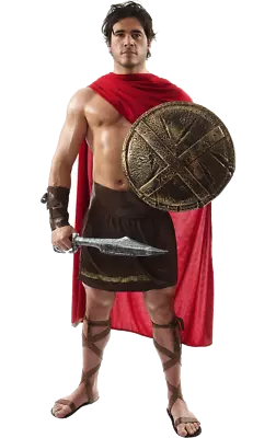 £32.99 • Buy Men's Spartan Warrior Roman Gladiator Soldier History Film Fancy Dress Costume