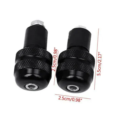 Motorcycle Handlebar Bar End Plug Caps Grips Slider 7/8  Aluminum CNC Universal • $9.39