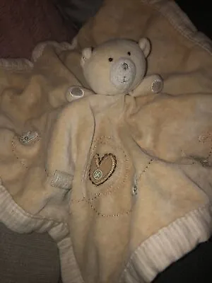Natures Purest Beige Teddy Bear Comforter Comfort Blanket • £8.39