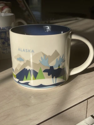 $14.90 • Buy Starbucks You Are Here Collection Alaska Moose And Whale 2013 Collector 14oz Mug