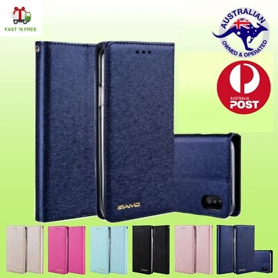 $18.59 • Buy For IPHONE 14/13/12/11/8/6plus Silk Leather Stand Flip Luxury Wallet Case Cover