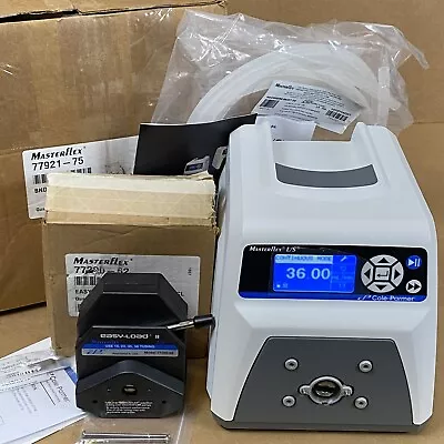 NOB - Masterflex 07522-20 L/S Digital Drive + 77200-62 Easy Load II Pump Head • $1795.50