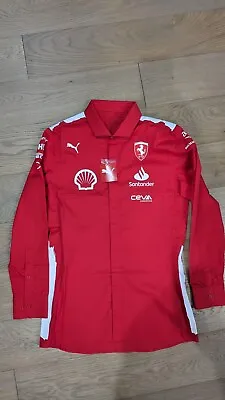 Ferrari F1 Las Vegas Grand Prix Team Pit Crew Shirt Large Puma Joshua Vides NWT • $750