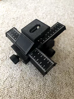 4 Way Macro Focusing Rail Track Slider Photograph Close-up For Digital Camera UK • £13