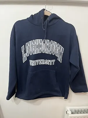 Loughborough University Hoodie Navy Size Medium • £16.99