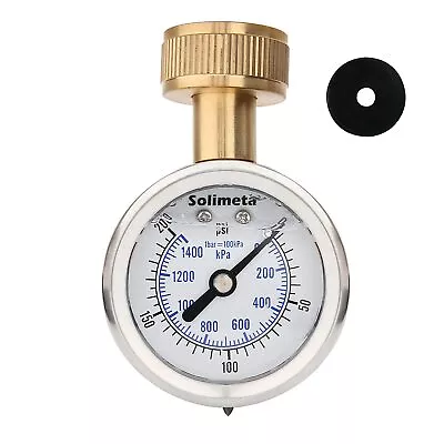 2  Glycerine Filled Stainless Steel Water Pressure Test Gauge 0-200 Psi/kpa... • $14.67