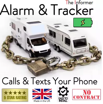 Caravan Alarm & Tracker Texts & Calls You Battery Back Up Self Install • £199.99