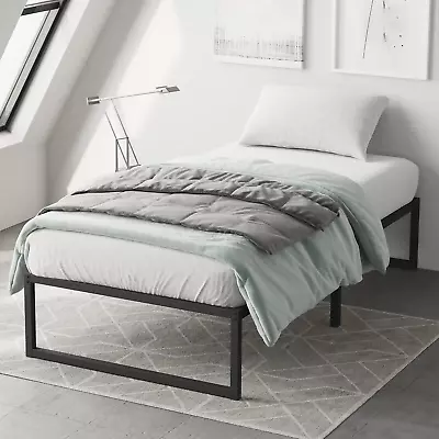 14 Inch Twin Metal Platform Bed Frame Mattress Foundation With Steel Slat Suppo • $100.86