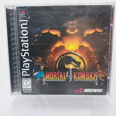 Mortal Kombat 4 (Sony PlayStation 1 1997) PS1 Black Label W/Manual & Reg Card • $49.99