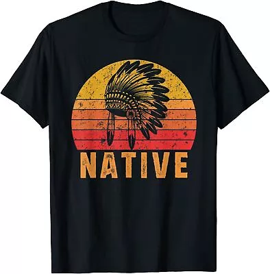 Native American Pride Vintage Native Indian Native American 2D T-SHIRT US Size • $1.99