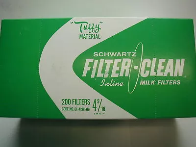 Schwartz Tuffy Milk Filters - 4- 9/ 16 (200) • $17.99