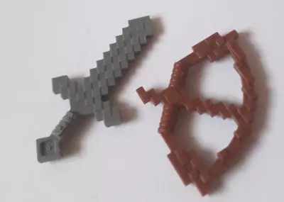 Minecraft Sword Bow Weapon Lego Pieces • $0.99