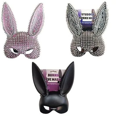 Bunny Rabbit Ears Mask Halloween Costume Cosplay Party Fancy Dress Mask • £12.99