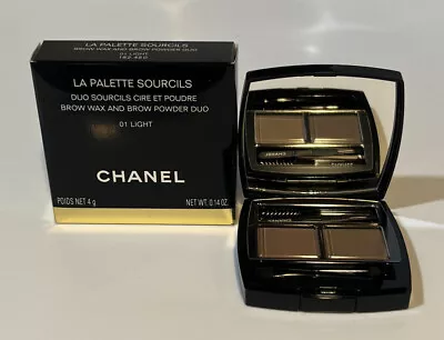 CHANEL LA PALETTE SOURCILS BROW WAX AND BROW POWDER DUO 01 LIGHT 0.14oz. NiB • $49.49