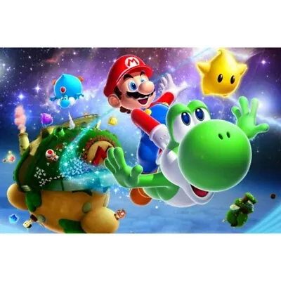 $14.29 • Buy 5D Full Drill Diamond Painting Flying Mario For Elderly Kits Arts Decor Gifts