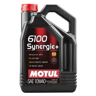 Motul 108647-4 6100 Synergie+ Technosynthese Engine Oil - SAE 10W-40 5L NEW • $220.72