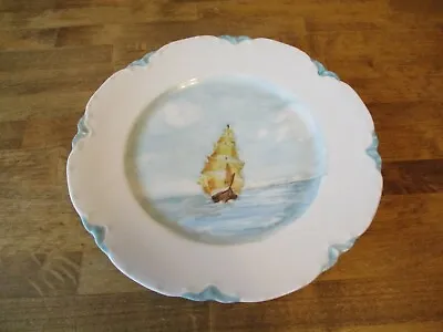 $19.99 • Buy Antique Haviland French Hand Painted Sailboat Cabinet Plate France