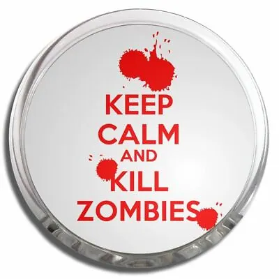 Keep Calm And Kill Zombies | Plastic Fridge Magnet Memo Clip Fun New • £5.99