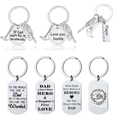 Funny Rude Fathers Day Gifts Novelty Keyring Gift For Dad From Daughter Son Kids • £4.95